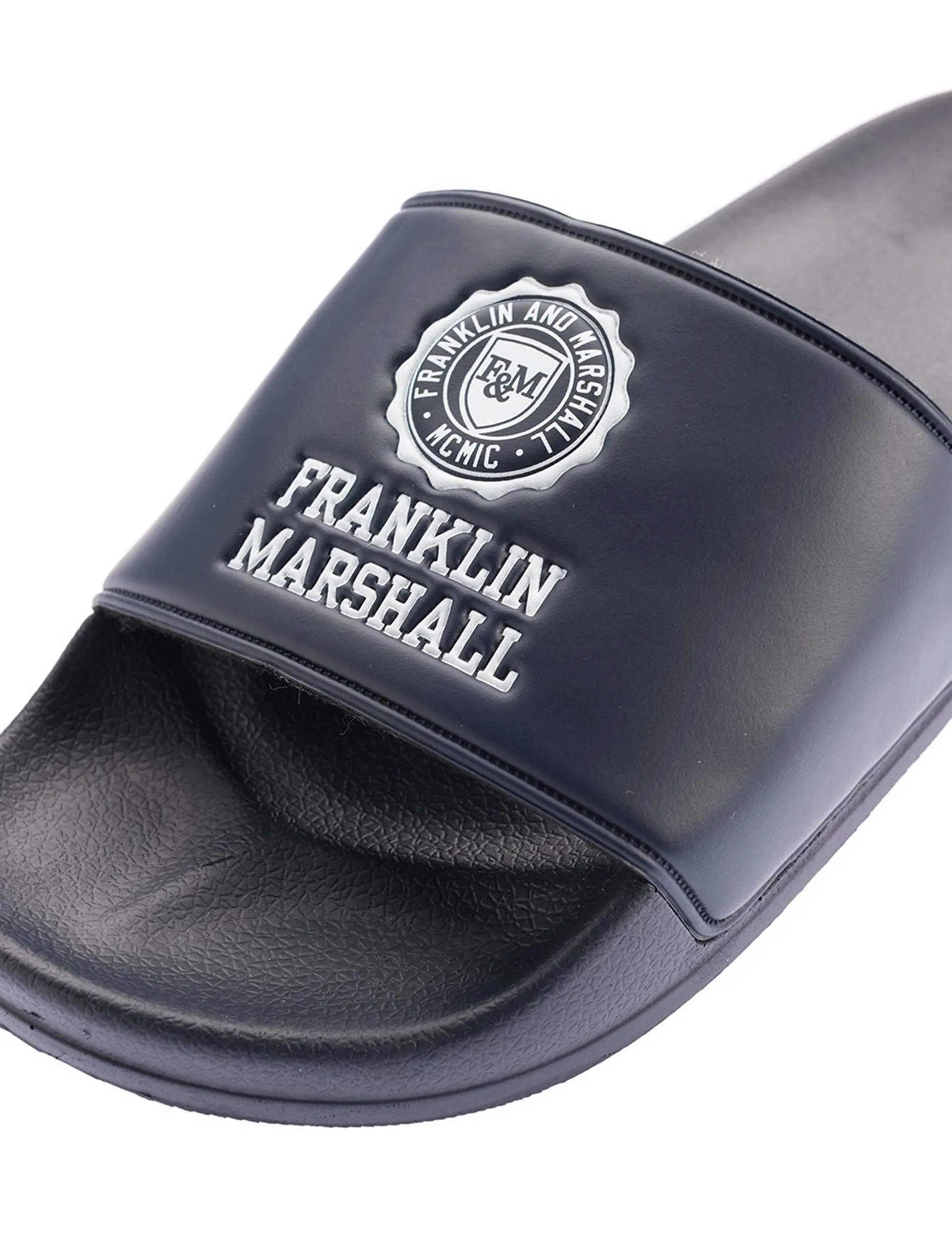 Franklin & Marshall Footwear Slip On Sliders Navy