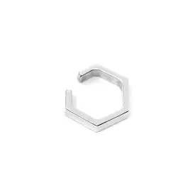 Hex Ear Cuff - Sterling Silver