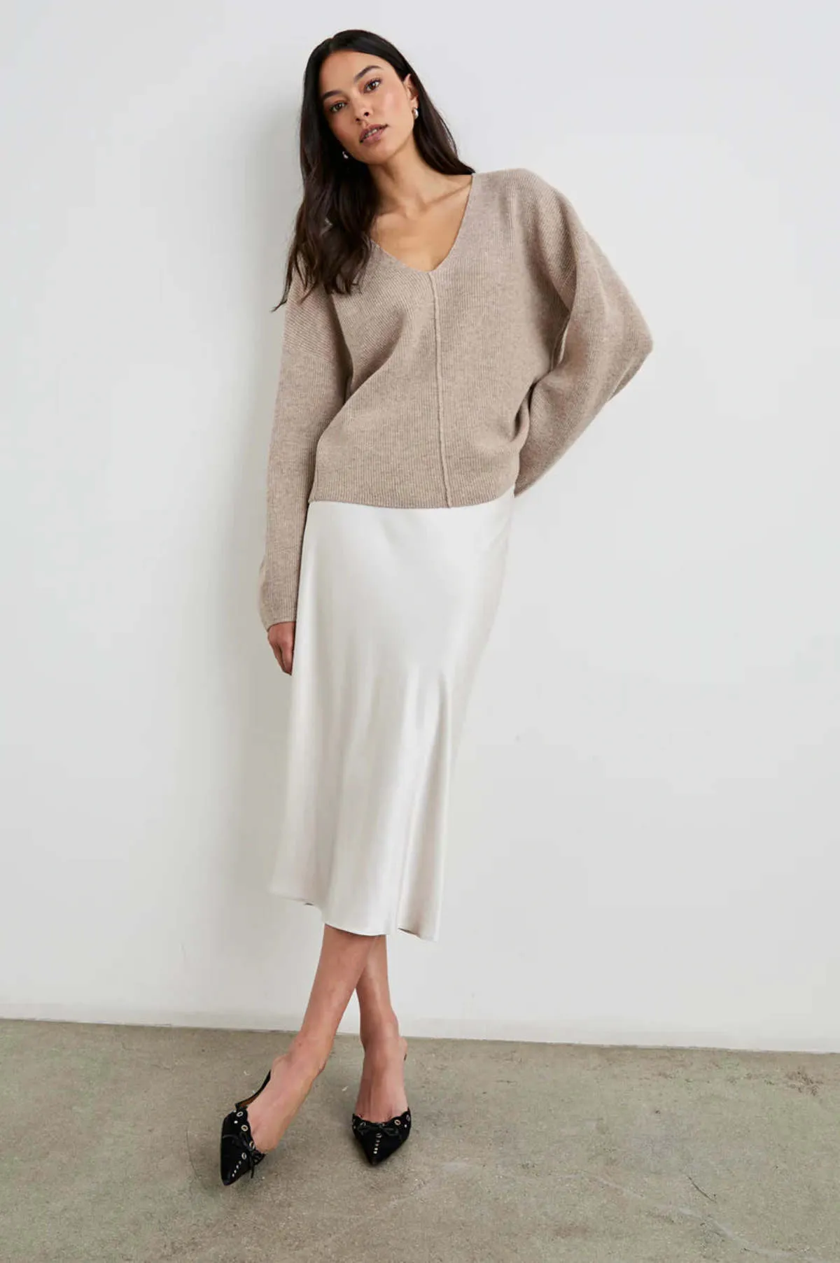 Hollyn Sweater - Heather Oatmeal