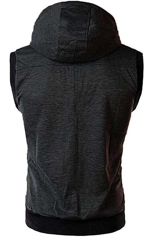 Hooded Sleeveless Men Vests