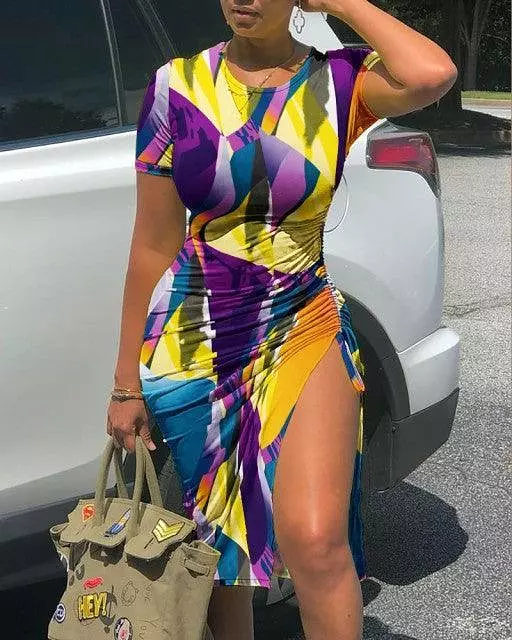 Ink Splash Casual Summer Dresses