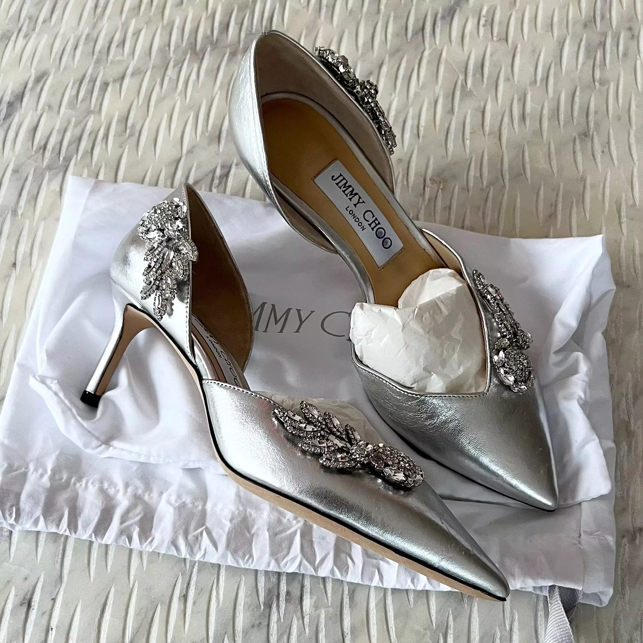 Jimmy Choo Teja 60 Crystal Heels