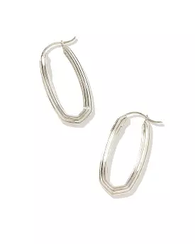 Kendra Scott Heather Hoop Earrings in Silver