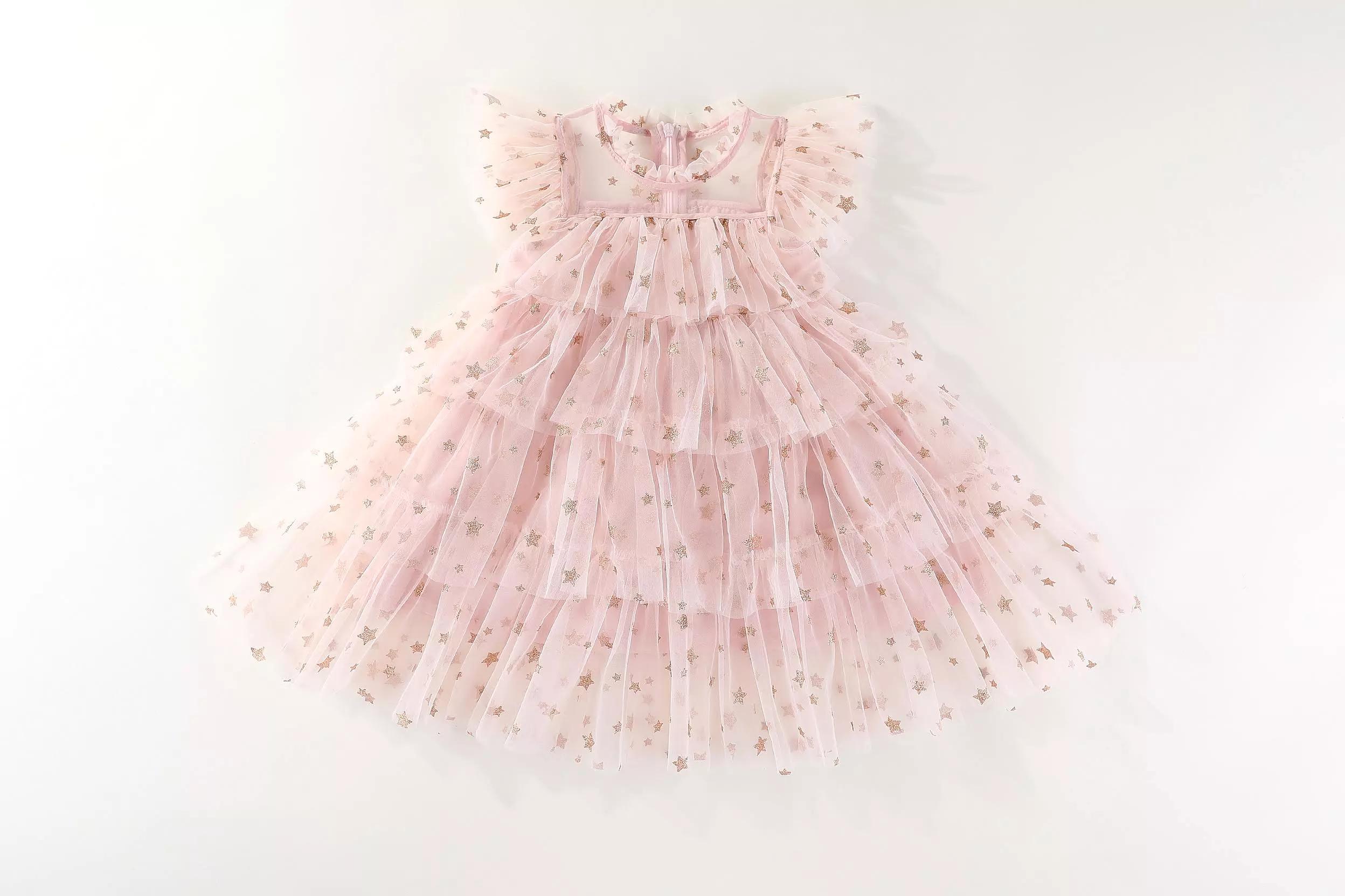 KHLOE SOFT TULLE TUTU DRESS - GOLDEN STARS: 4-5Y, 5-6Y only left