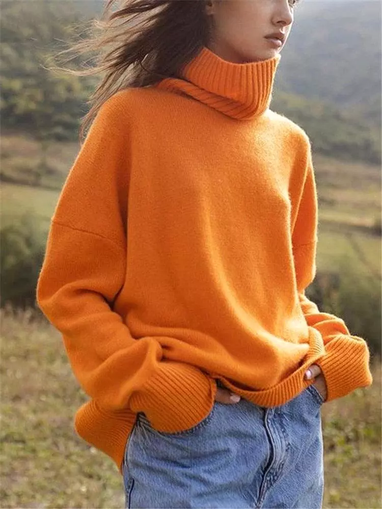 Loose Turtleneck Sweater