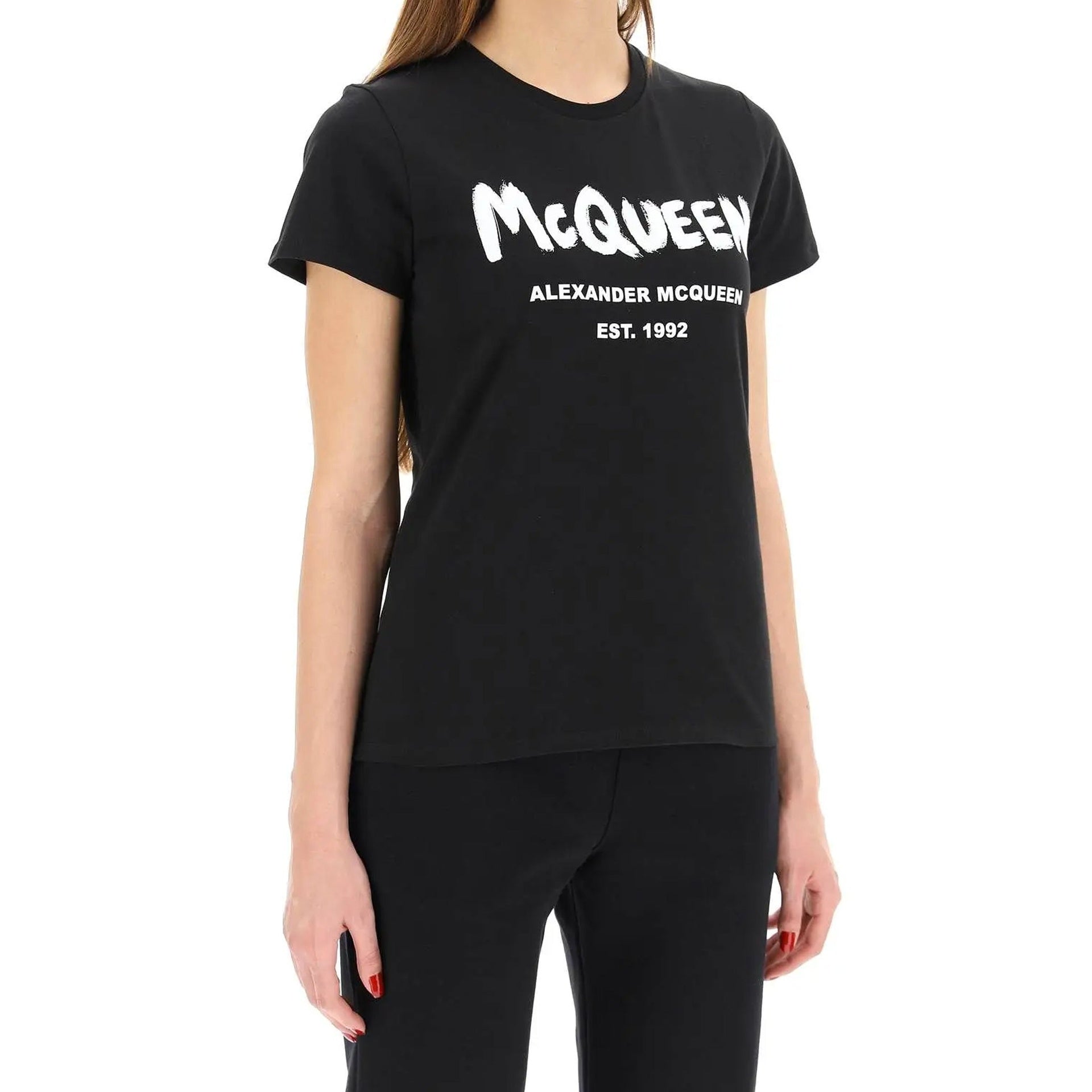 Maglietta Alexander Mcqueen in cotone con logo