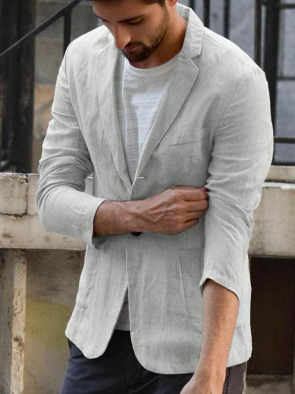 Men Blazer - Linen Blazer