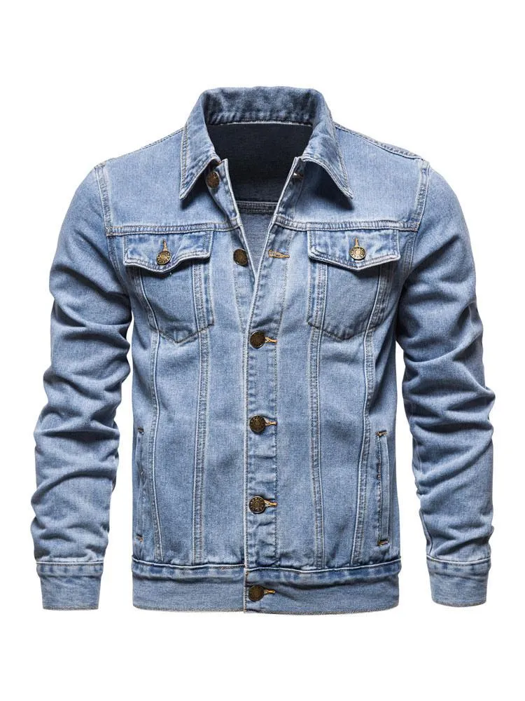 Men's Jackets & Coats Jacket For Men Men's Jackets Chic Light Sky Blue Light Sky Blue Stylish