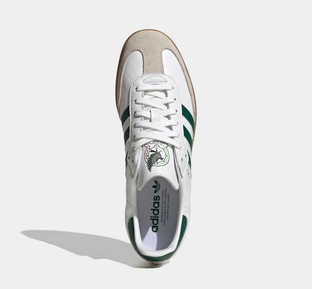 Mexico x Adidas Samba Team Footwear White College Green Gum HQ7036