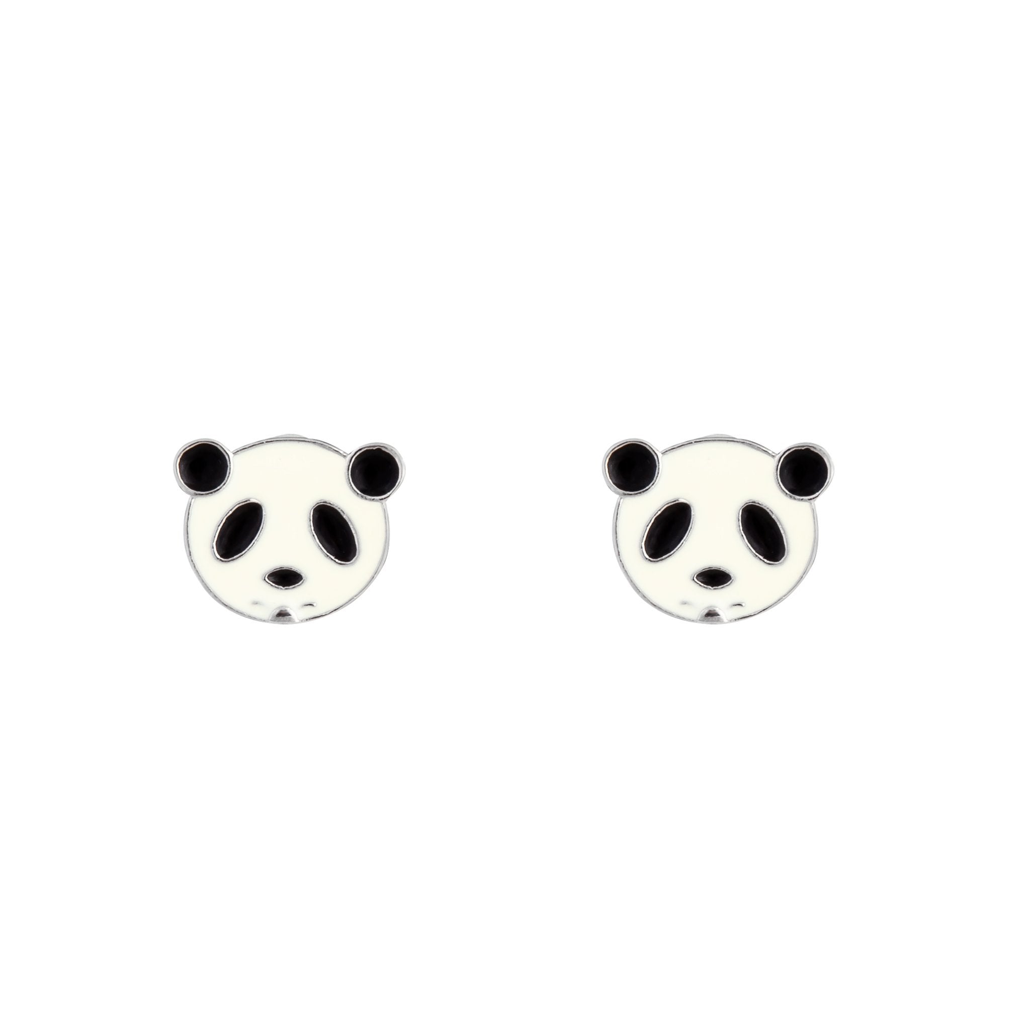 Mini Panda Face Stud Earrings