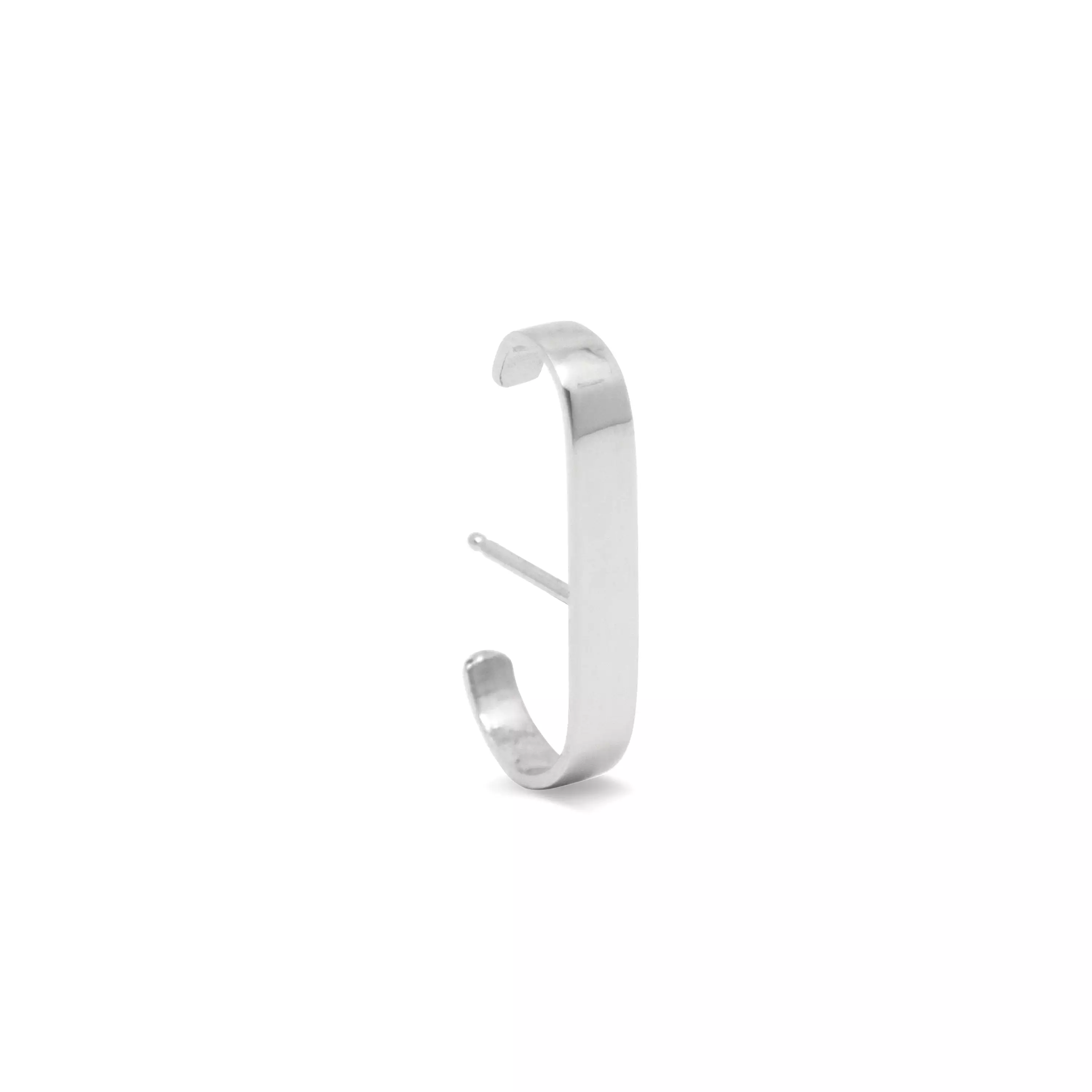 Minimalist Ear Cuff Wide  - Sterling Silver