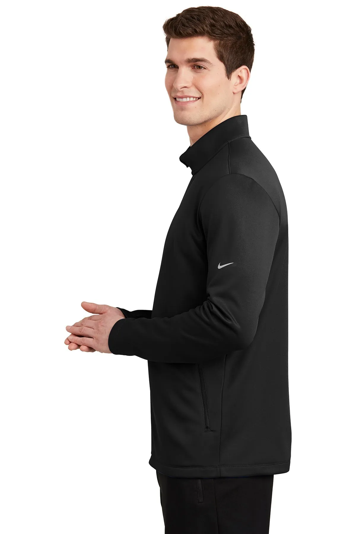 Nike ThermaFIT Full-Zip Customized Jackets, Black