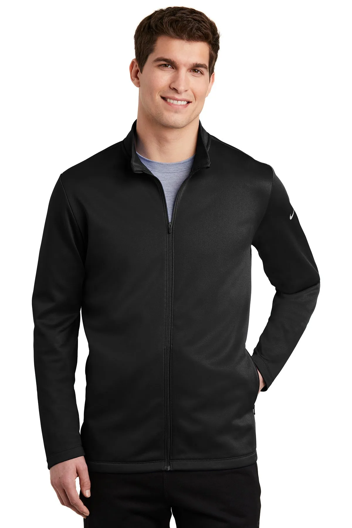 Nike ThermaFIT Full-Zip Customized Jackets, Black