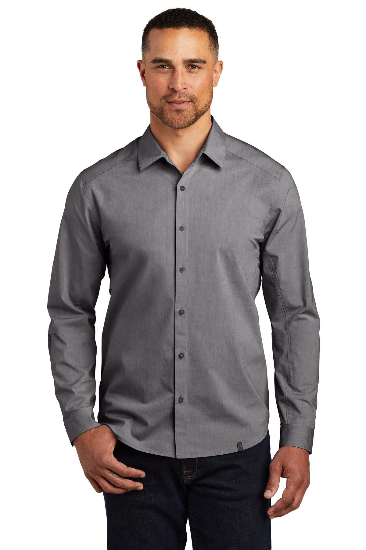 OGIO Commuter Woven Shirt OG1002 Gear Grey Hthr