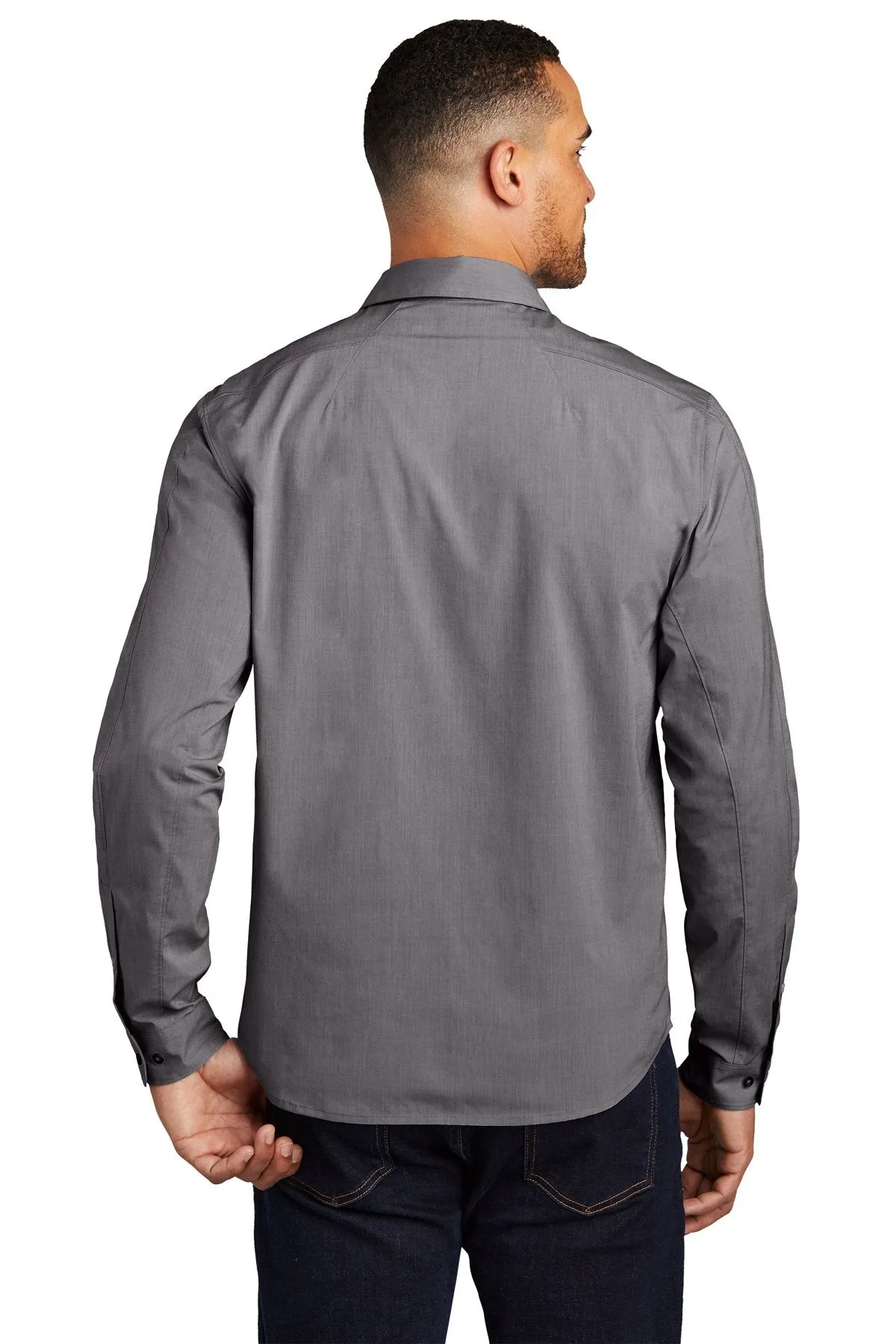 OGIO Commuter Woven Shirt OG1002 Gear Grey Hthr