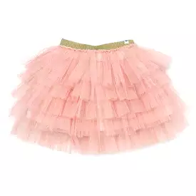 oh baby! Gold Band Layered Frill Tutu Skirt - Pale Pink