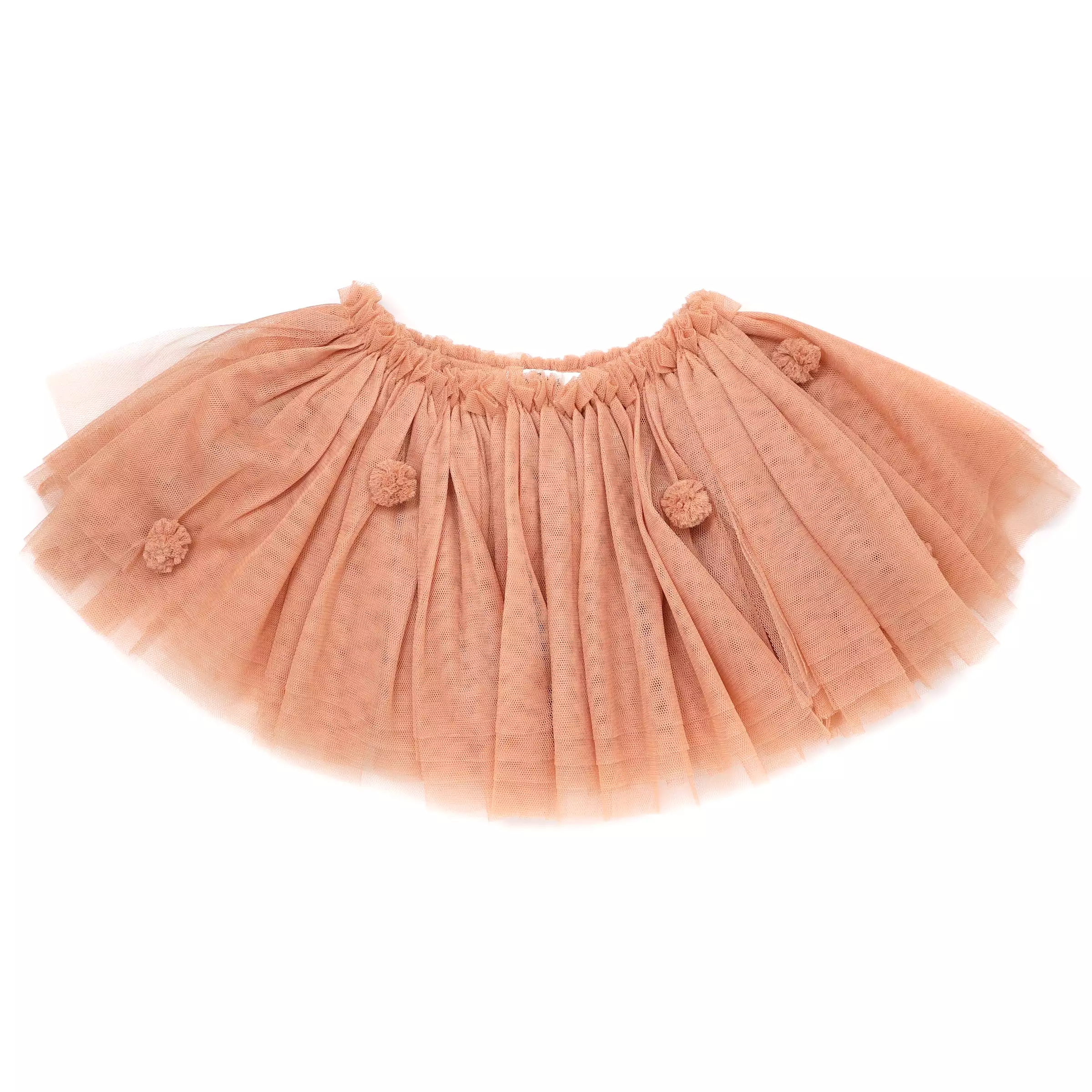 oh baby! Tulle Pom Pom Frill Tutu Skirt - Vintage Pink