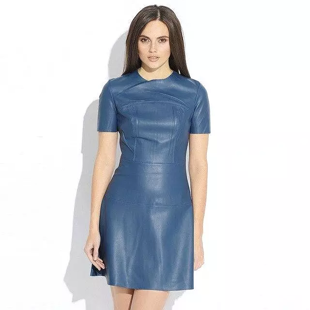 Paris Leather Dress- Short Sleeves