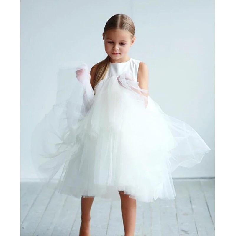 Party White Tutu Lace Gown