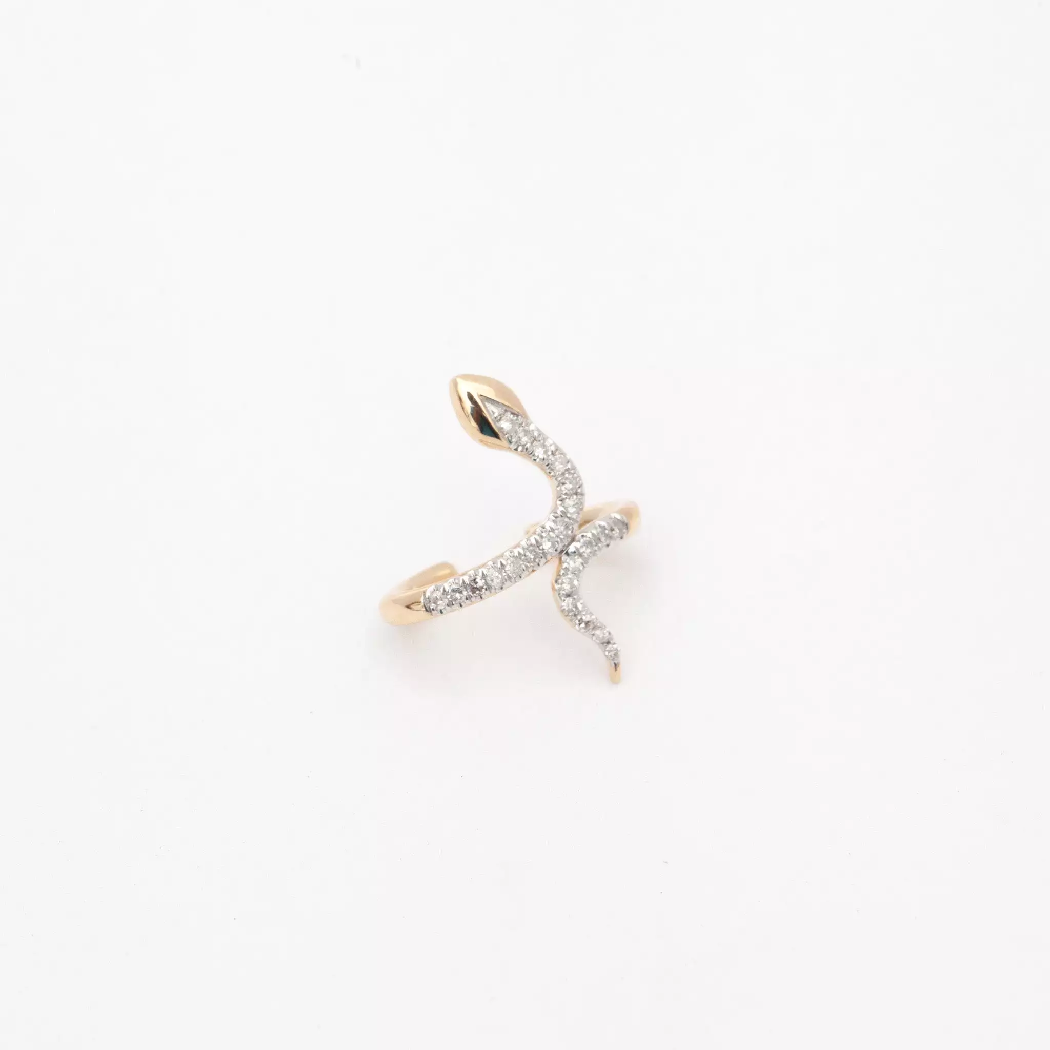 Pavé Snake Ear Cuff