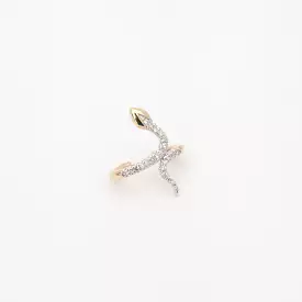 Pavé Snake Ear Cuff