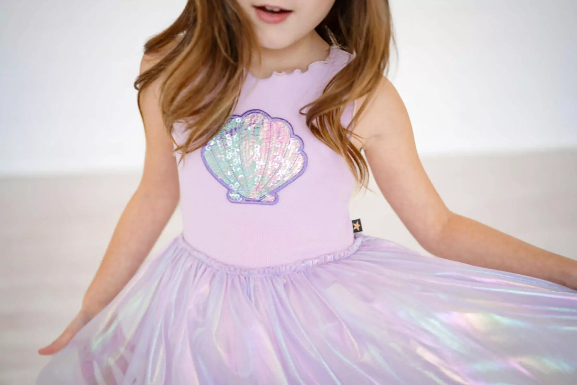 Petite Hailey Pearl Tutu Dress - Purple