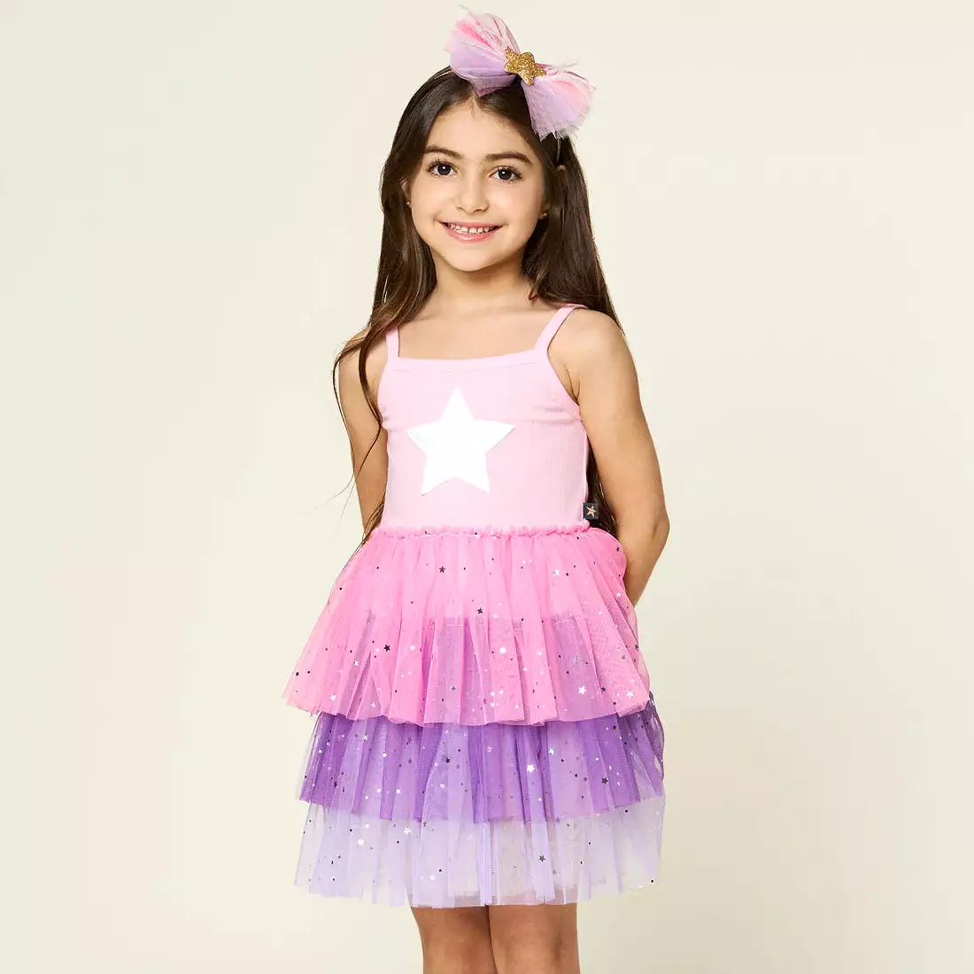 Petite Hailey Three Layered Tutu Dress - Pink