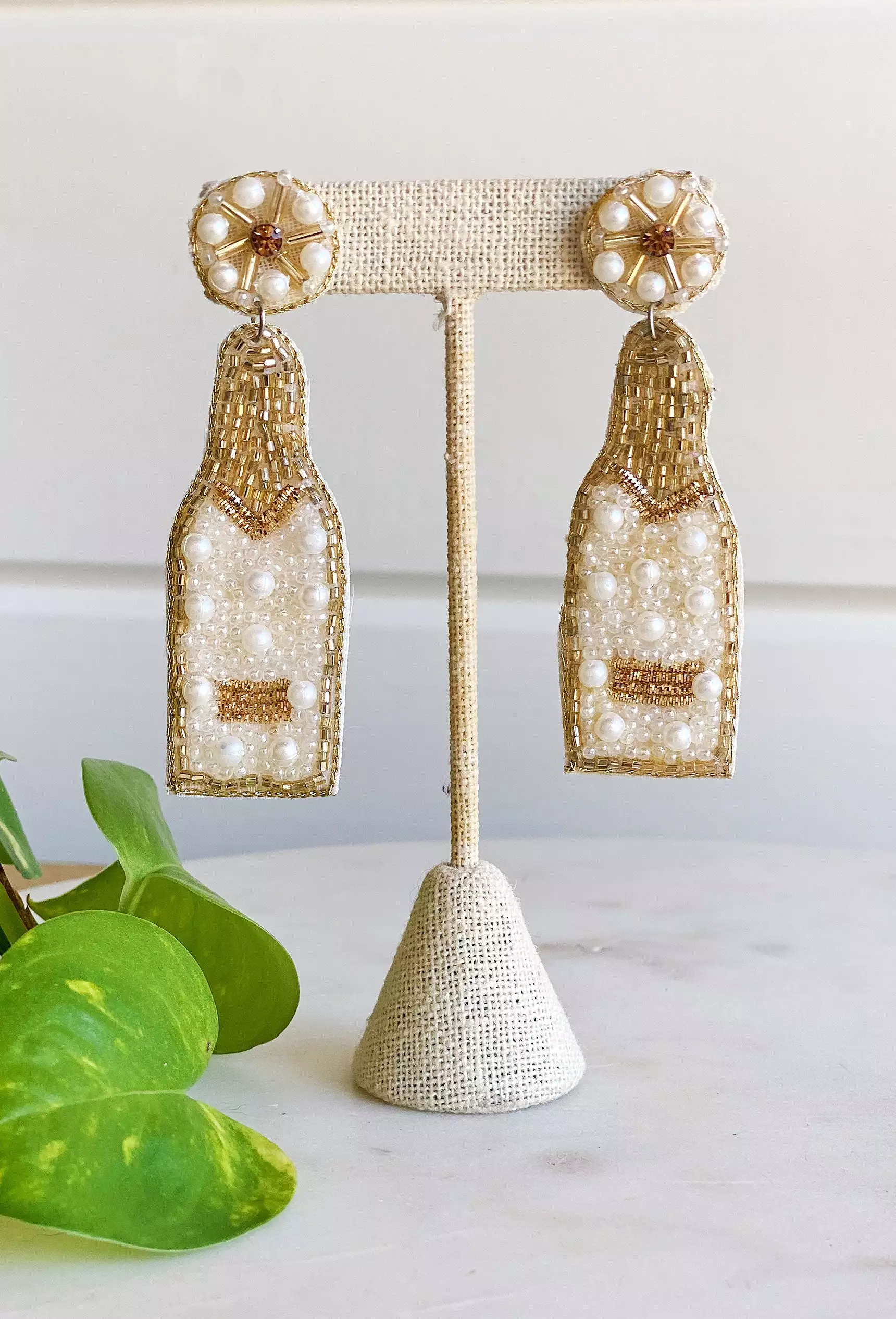 Pop the Bubbly Beaded Earrings