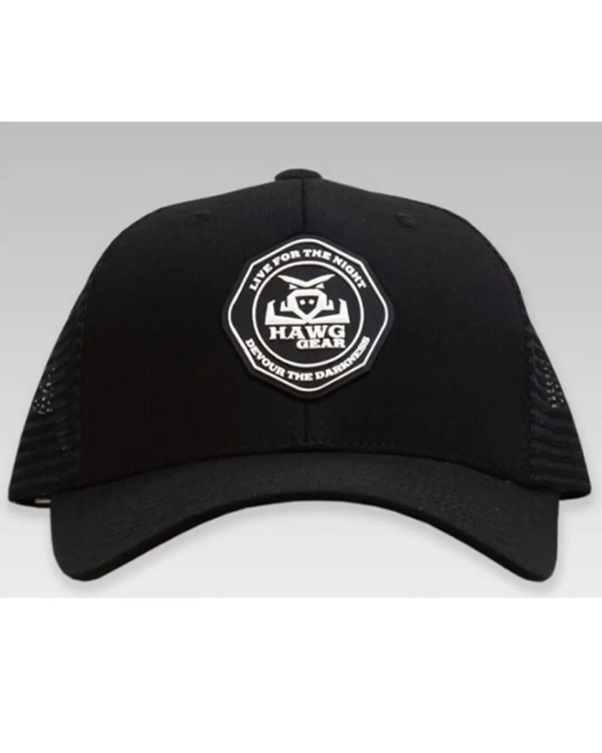 Product Name:  RopeSmart Men's Black Hawg Gear Rubber Logo Mesh-Back Trucker Cap