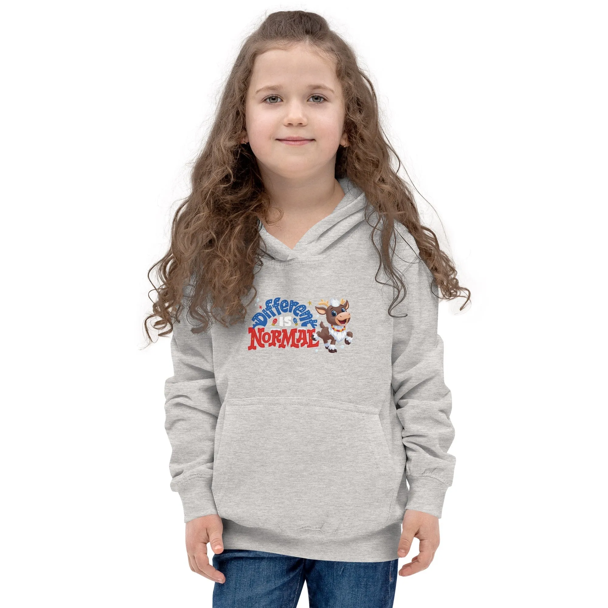 Reindeer in Here Different is Normal Kids Hoodie