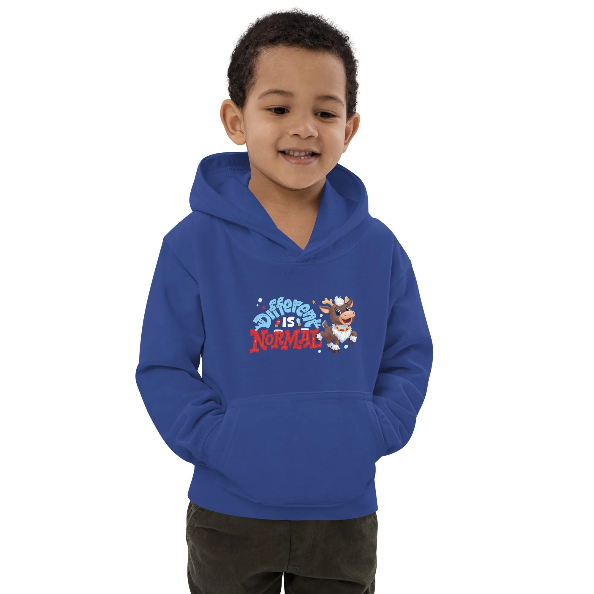 Reindeer in Here Different is Normal Kids Hoodie