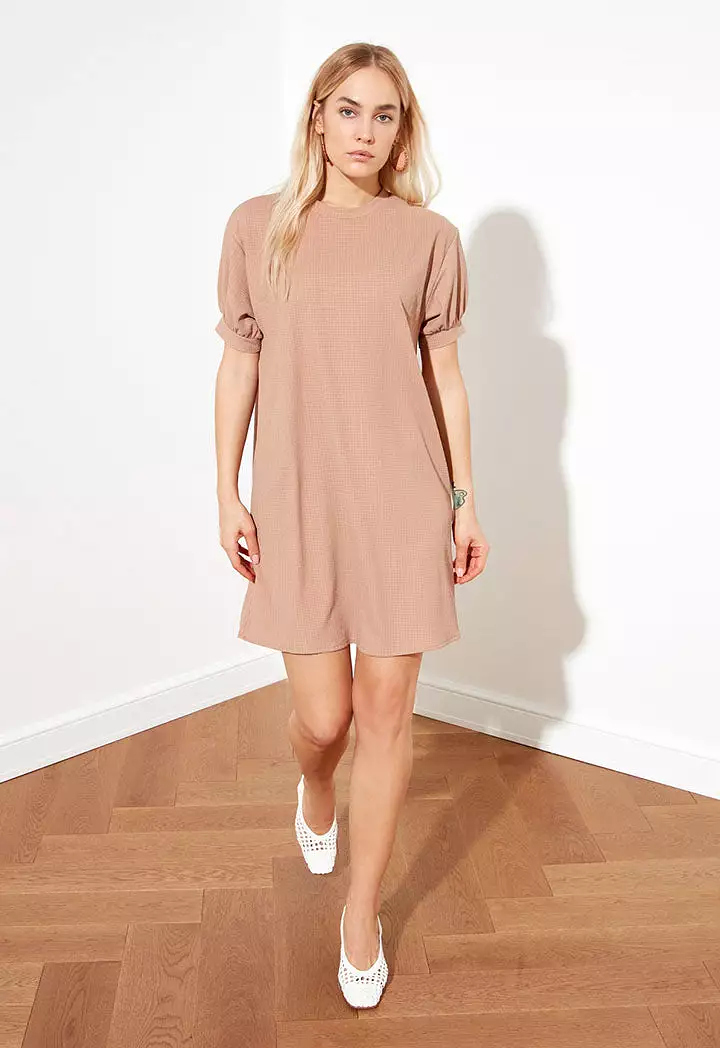 Short Puff Sleeve Dress