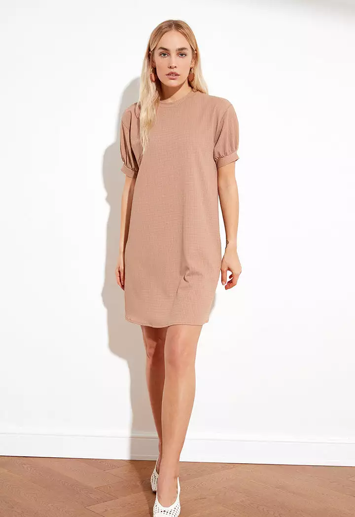 Short Puff Sleeve Dress