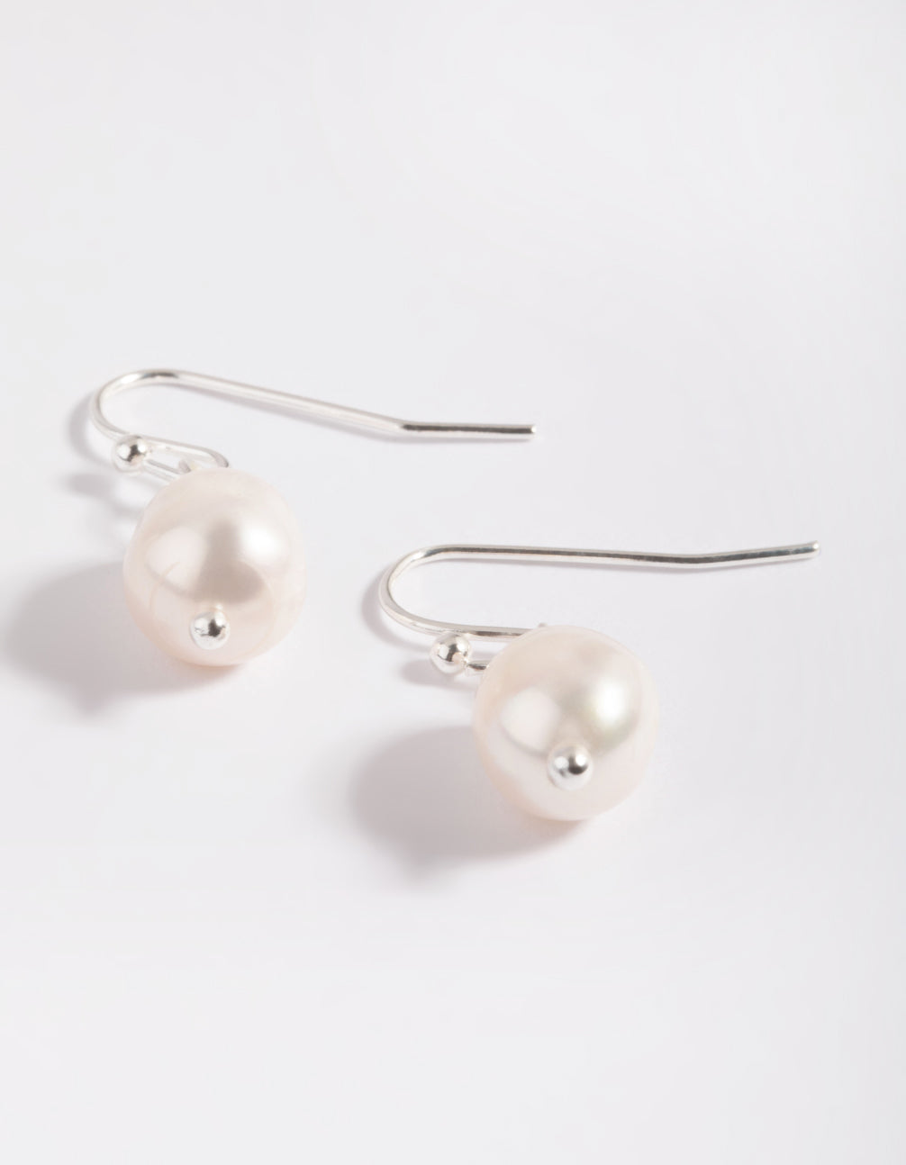 Silver Plated Pearl Drop Earrings