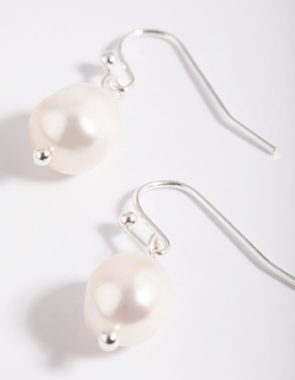 Silver Plated Pearl Drop Earrings