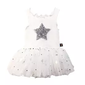 Sparkel Star Baby Tutu Dress - White