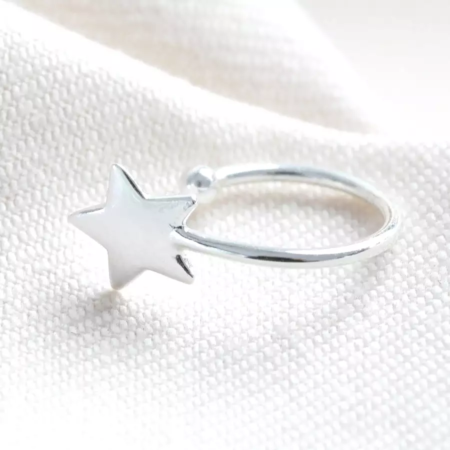 Sterling Silver Star Ear Cuff