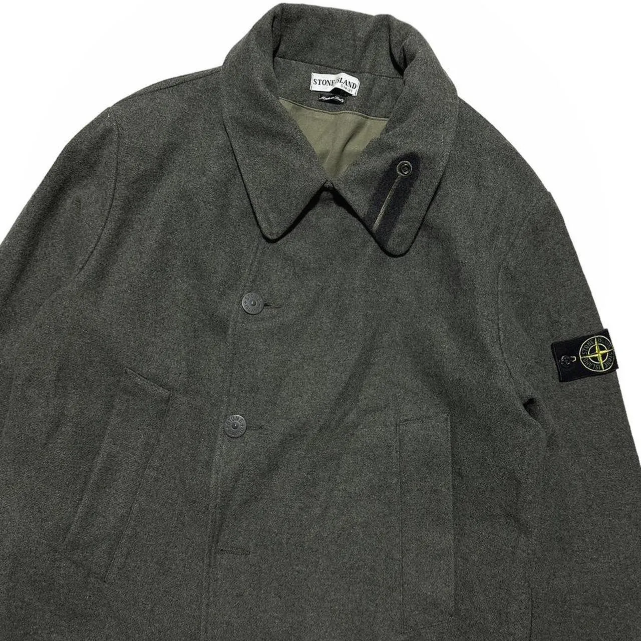 Stone Island Heavy Wool Trench Jacket