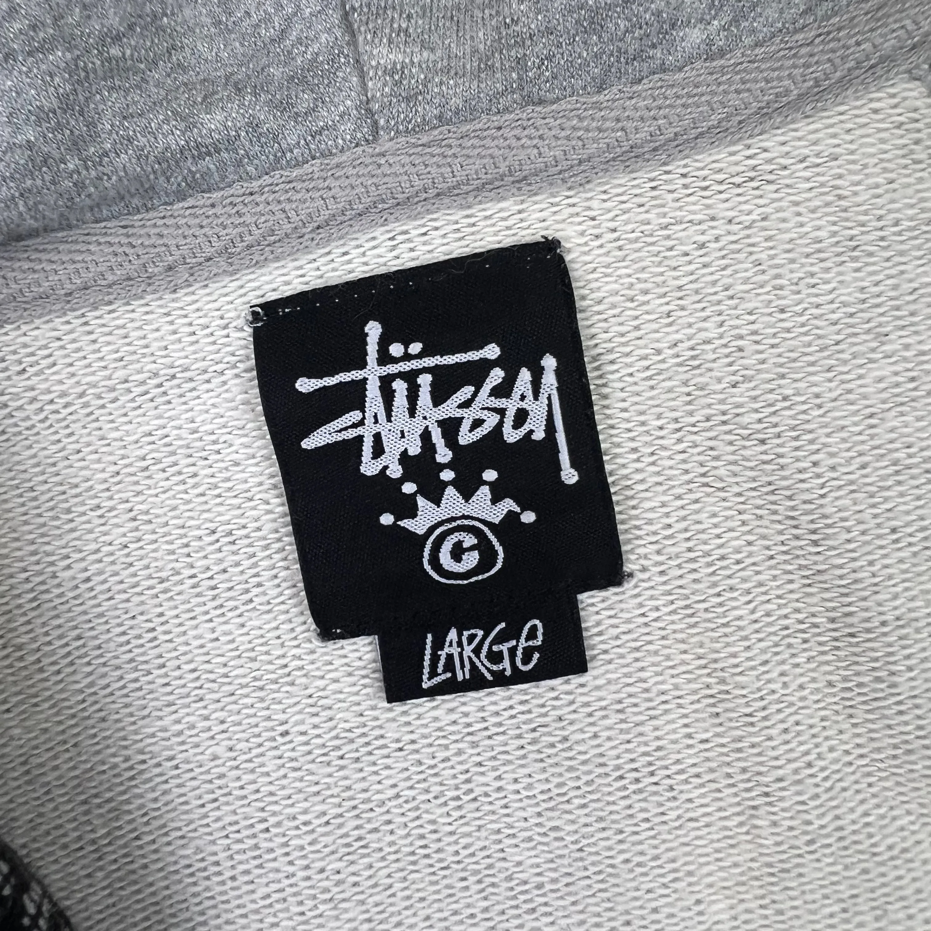 Stussy Cityscape All Over Print Zip-Up Hoodie Grey