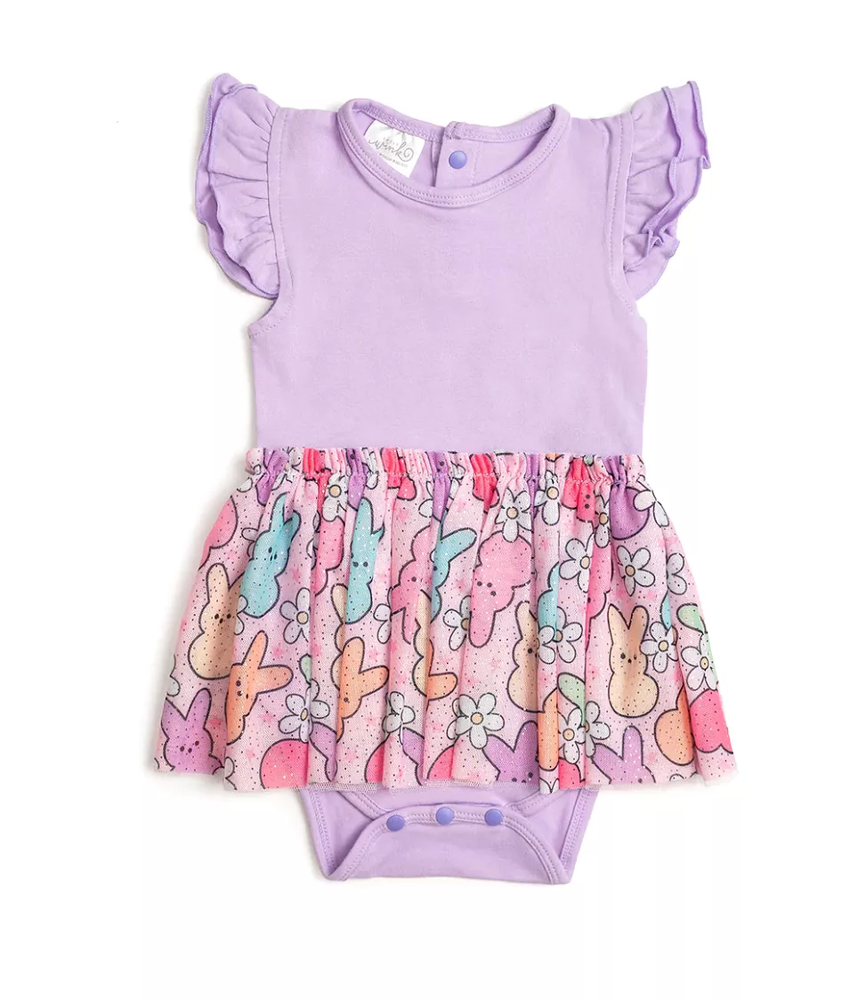 Sweet Wink - Easter Peeps Short Sleeve Tutu Bodysuit