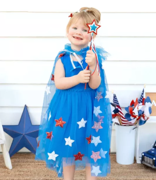 Sweet Wink - Patriotic Star Tank Tutu Dress