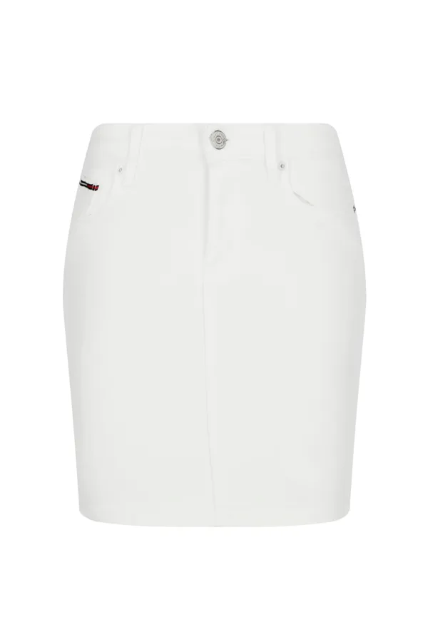 Tommy Hilfiger Women Denim Skirt White