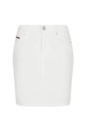 Tommy Hilfiger Women Denim Skirt White