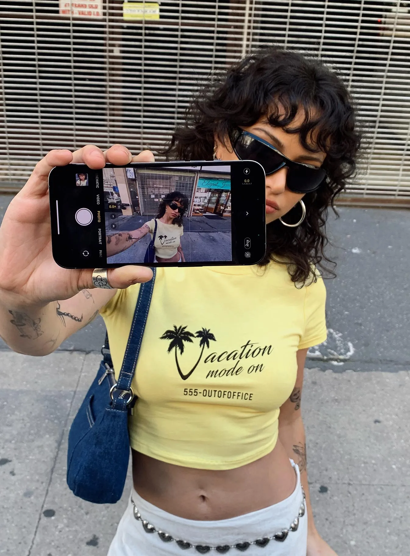 Vacay Mode Tee Yellow