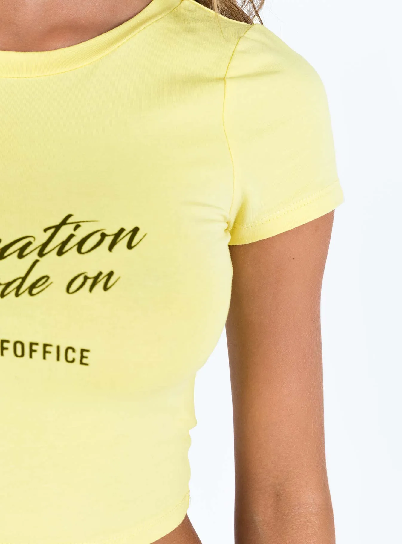 Vacay Mode Tee Yellow