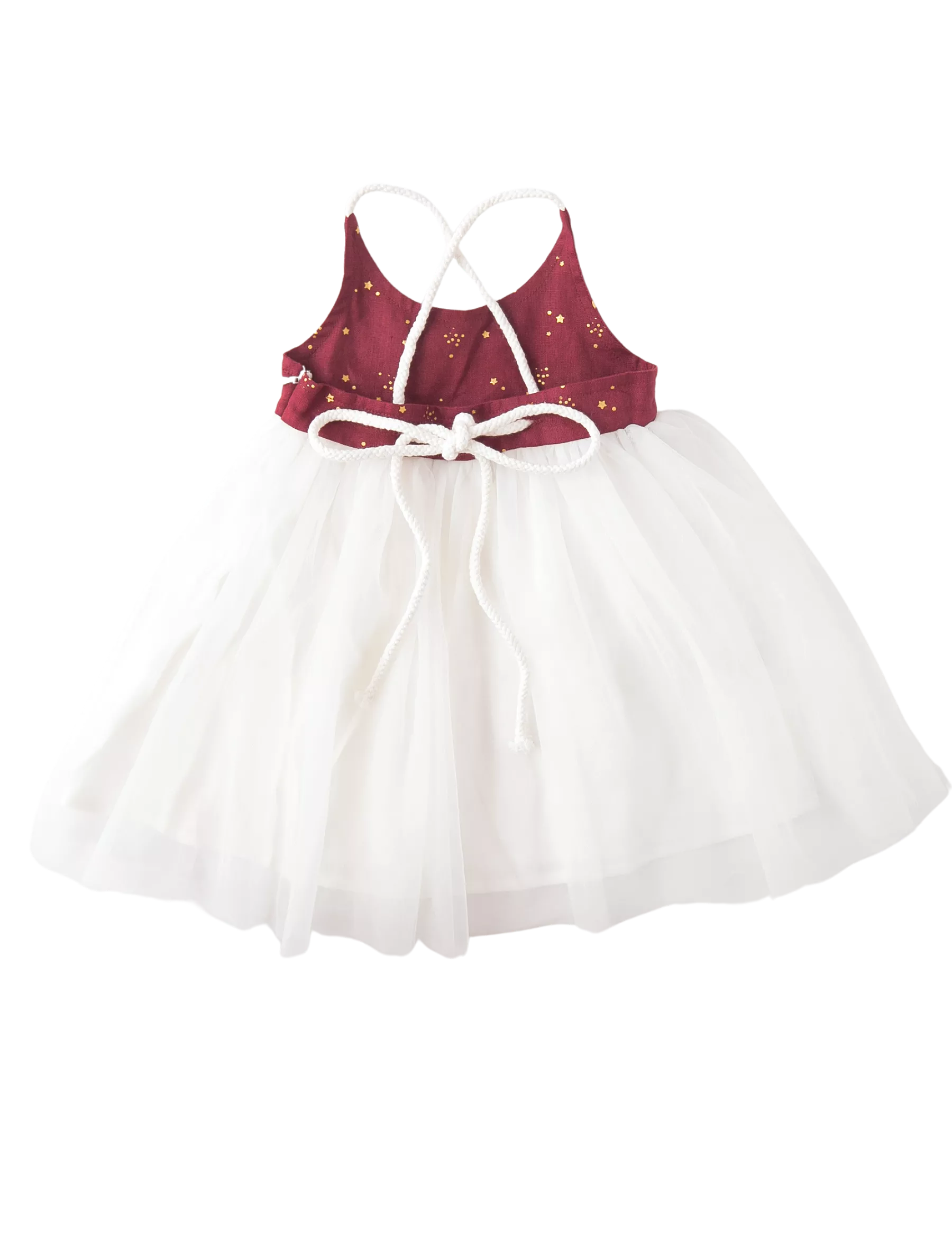 Willa Linen Tutu Dress - Golden Stars