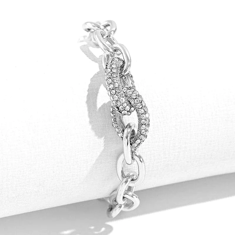 Women's Rhinestone Chain Bracelet