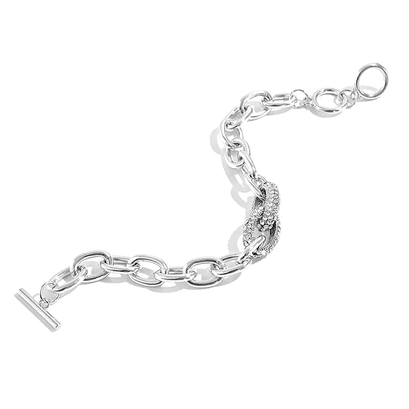 Women's Rhinestone Chain Bracelet