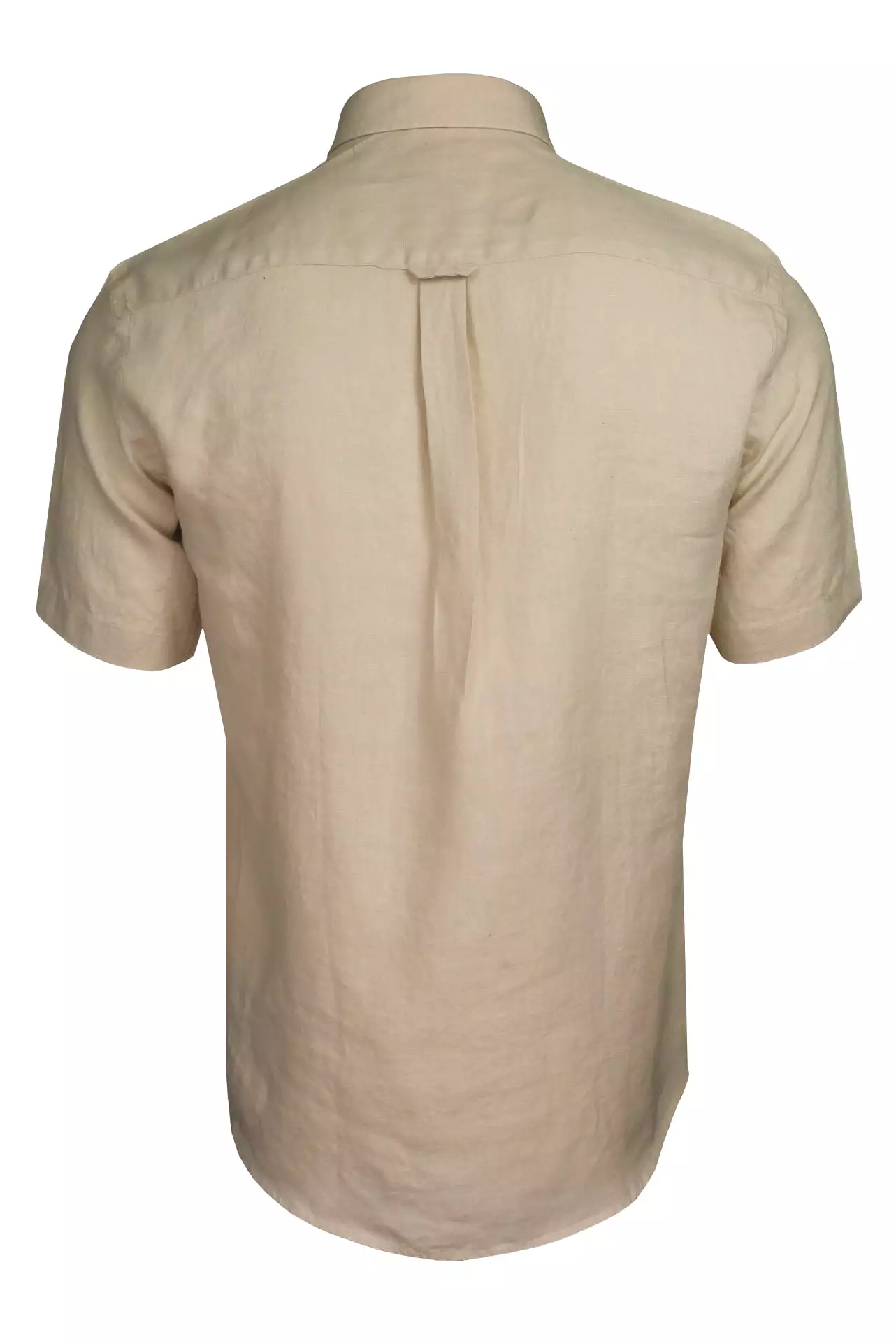 Xact Men's Short-Sleeved Linen Shirt - 100% Pure Linen, Regular Fit